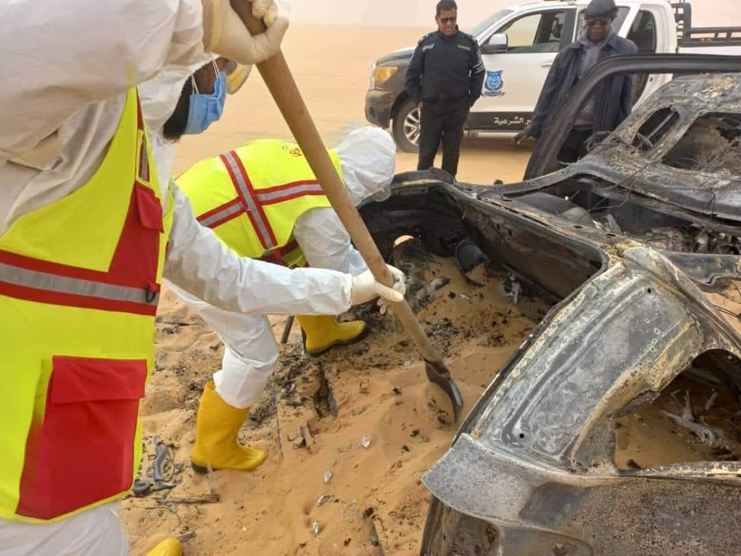 جهاز الإسعاف والطوارى الكفرة ينتشل 4 جثث متفحمة لسودانيين