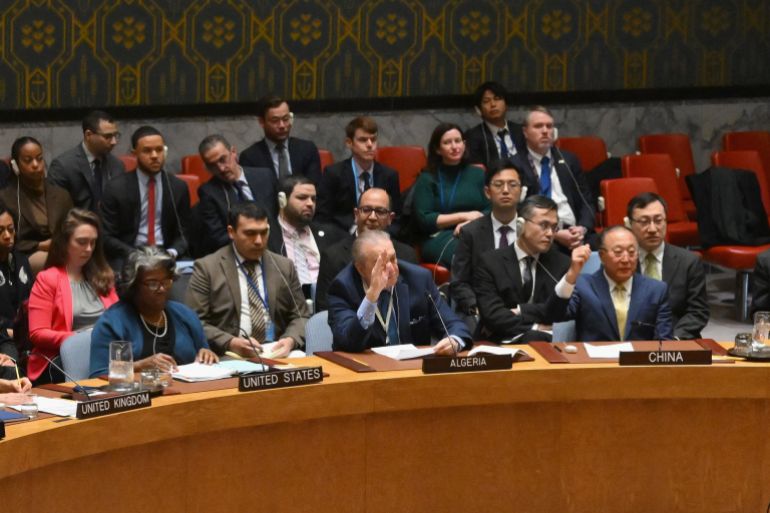 فيتو روسي صيني على مشروع القرار الأميركي لوقف إطلاق النار في غزة